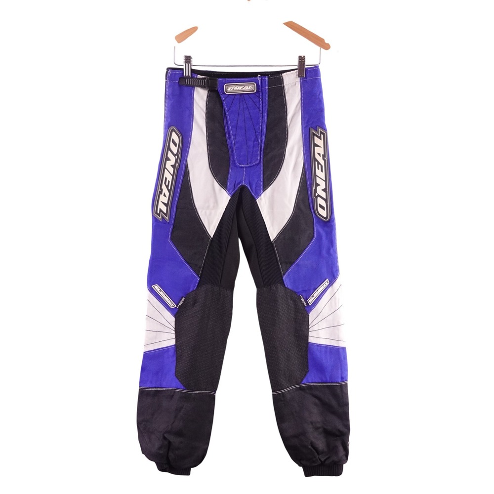 ONeal Element Mens 28 Racing Pants Blue Black White Motocross MX Waterproof